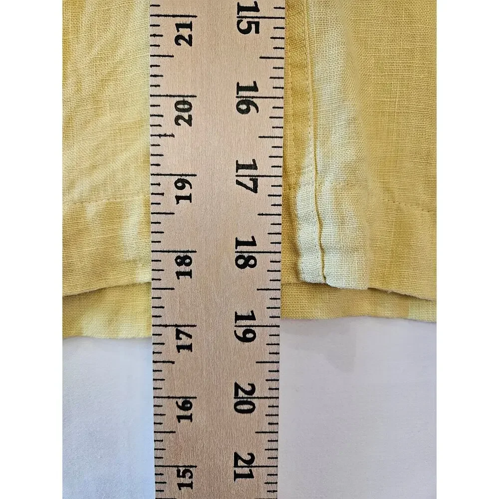 Madewell Bundle Crop Button Up Shirt Yellow Plaid Small - Picture 7 of 13